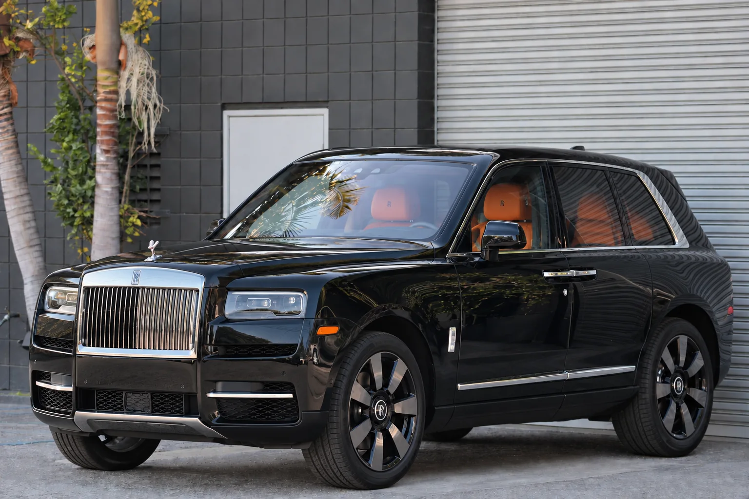 Black Rolls-Royce Cullinan at BLU Motors in Los Angeles