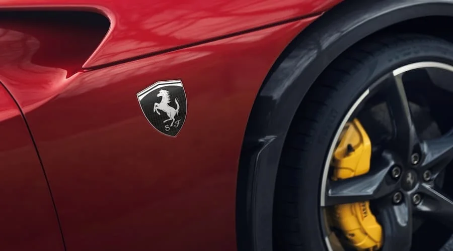A refinished luxury alloy wheel with a flawless powder-coated finish