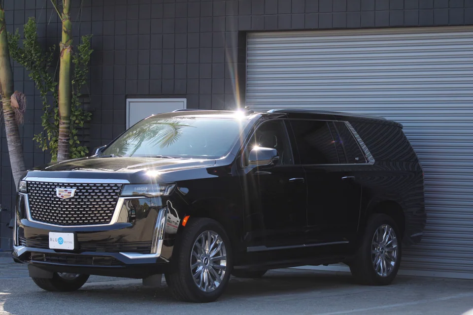 Cadillac Escalade ESV rental at BLU Motors in Los Angeles