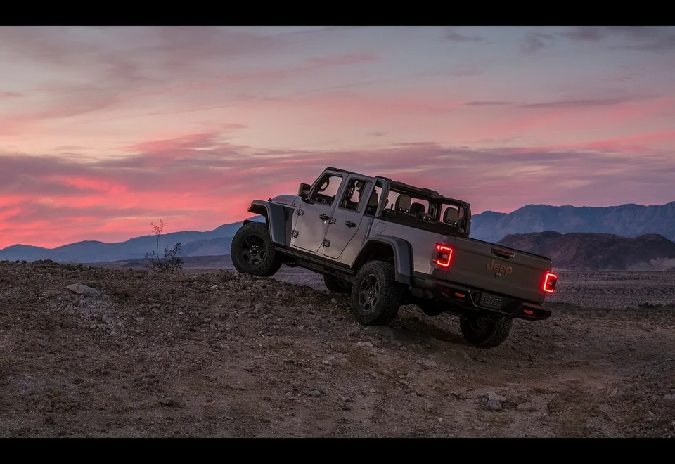 Jeep Gladiator rental at BLU Motors in Los Angeles