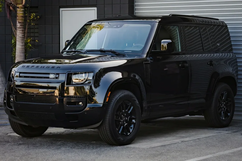 Land Rover Defender rental at BLU Motors in Los Angeles