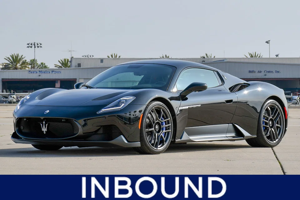 Maserati MC20 rental at BLU Motors in Los Angeles