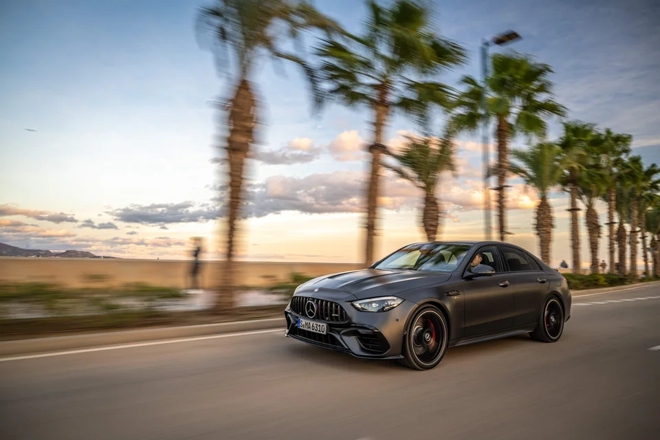 Mercedes-AMG C63 S E Performance rental at BLU Motors in Los Angeles